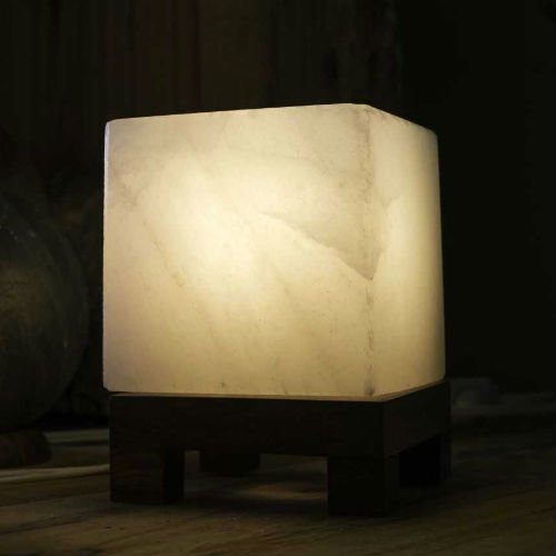 Соляная лампа SO Well-Crystal-Cube-White-Salt-Lamp