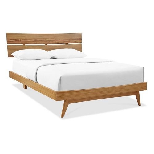 Двуспальная кровать из бамбука Azara, карамельный цвет